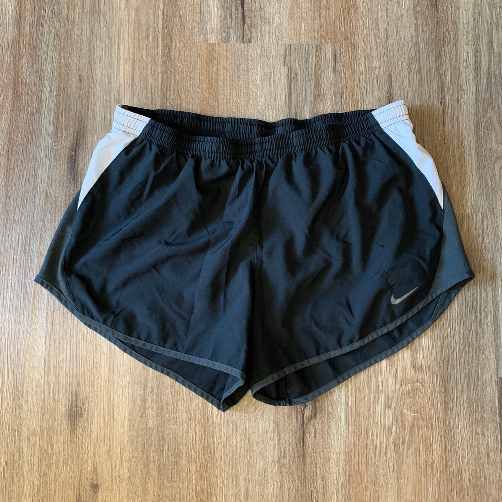 Nike Dri-Fit running shorts in black white - size medium womens